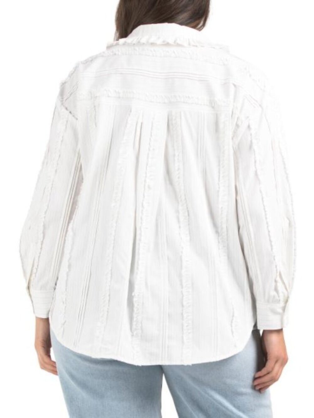 ENDLESS ROSE Plus Pintuck And Ruffle Shirt - Picture 2 of 5